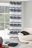 Eurofirany Gordijn, stof, zwart, 140 x 250 x 0,3 cm