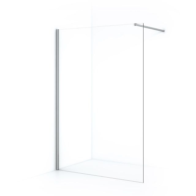 Maxaro Inloopdouche Diamond 140cm 8mm Helder Veiligheidsglas Chroom