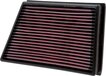 K&N 33-2888 Air Filter - Compatible with Range Rover Evoque, LR2, Freelander, and Discovery Sport