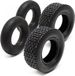 Wiltec - Lot 2x Pneu 18x8.50-8 Et 2x Chambre À Air – Valve Coudée – 460 X 460 X 215 Mm – 4 Pr – Capacité De Charge 370 Kg – Pour Tondeuse À Gazon Tracteur À Pelouse Brouette Chariot Diable