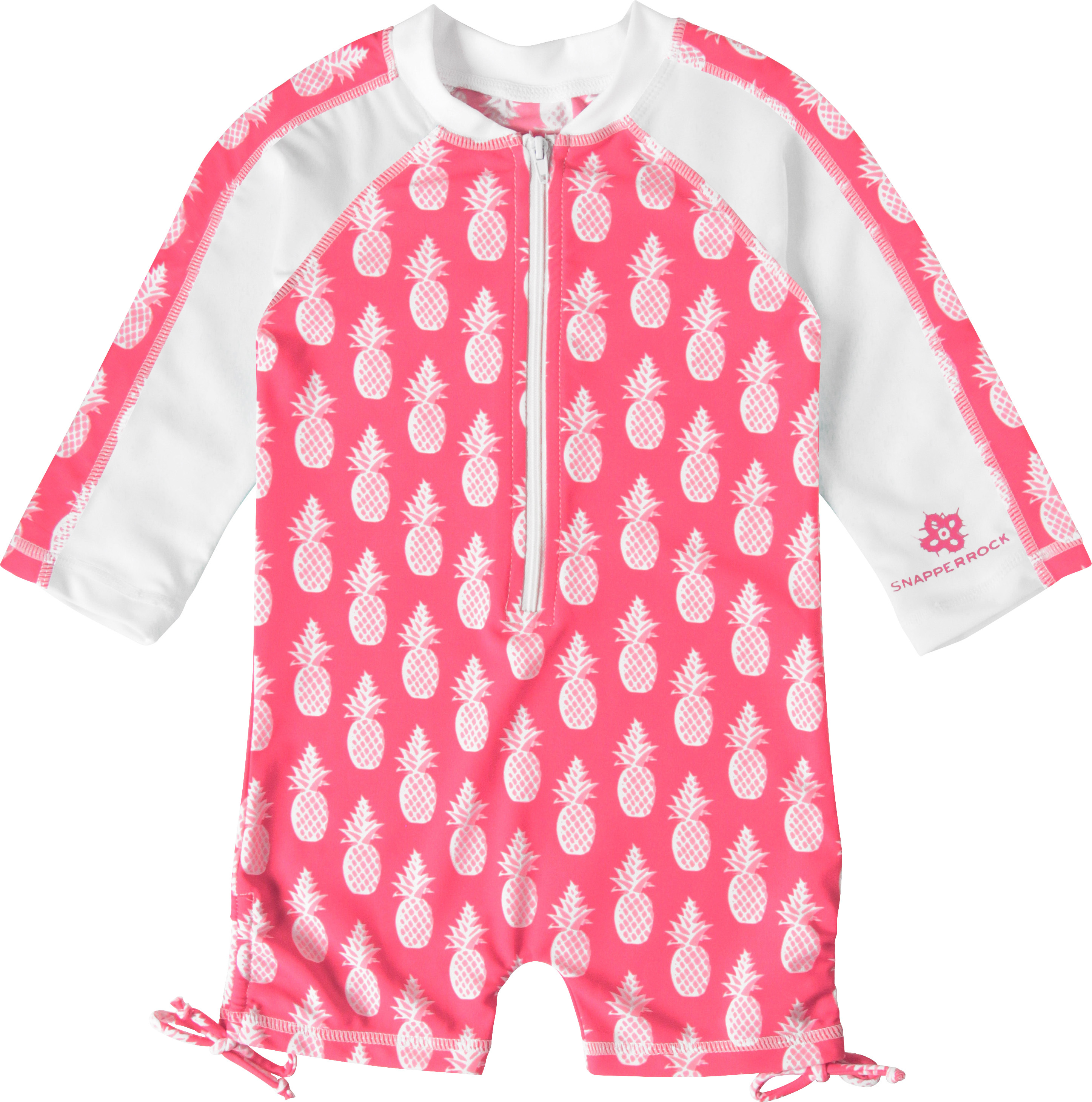 Snapper Rock UV-zwemkleding met rits en lange mouwen (Pineapple, 86/92)