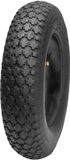 GARRONDA - Banden Set 4.80/4.00-8 met Binnenband Kruiwagenband Vervangband Kruiwagen Bolderkar Autoventiel 2PR Rubber Ø 390 mm voor Tuinwagen Erf Bouwplaats GD-0164, Zwart