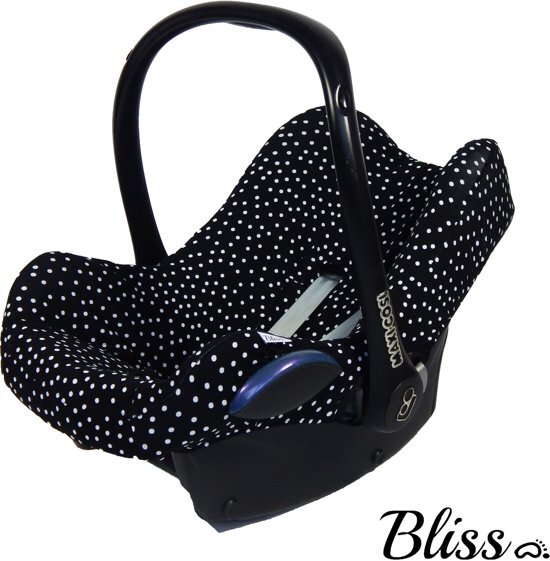 Bliss Maxi-Cosi hoes - Autostoelhoes - - Zwart/Witte Stipjes