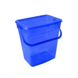 Plast Team - poedercontainer transparant blauw - 10L