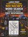 LARGE FIRST RESPONDERS LARGE PRINT EASY & RELAXING MEMORY WORD SEARCH PUZZLES FOR SENIORS