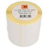 DULA Verzendlabels 102 x 150mm - 500 Verzend Etiketten per rol - kern 25mm - Wit