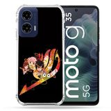 Cokitec Versterkte hoes voor Motorola G35 5G Manga Fairy Tail Logo Zwart