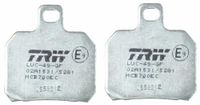 TRW Jeu de plaquettes de frein, frein à disque MCB700EC