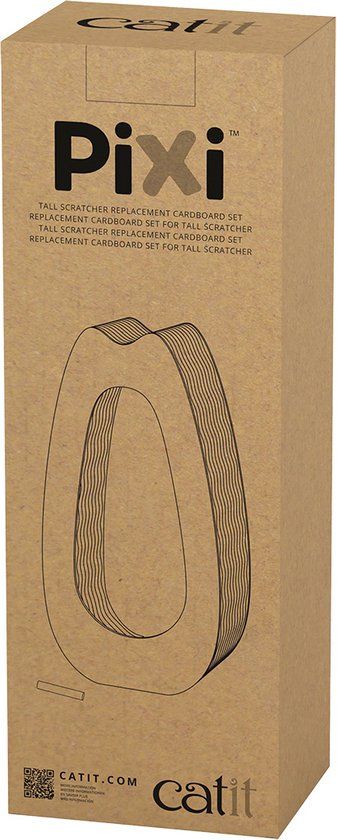 Catit Pixi Replacement Cardboard tall - Houtkleurig - 15 x 54 x 10 cm