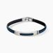 Jourdan Bracelet Cuir Bleu