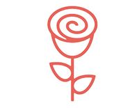 INNSPIRO ZAG stanssjabloon - bloemen en planten - roze