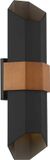 Quoizel LED Wand Buitenlamp Chasm | 9.5W 3000K 830 | IP44 | Dimbaar | Matte Black