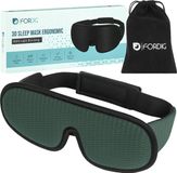 ForDig Ergonomische Slaapmasker - Oogmasker Slaap - 100% Verduisterend - Ademend - Verstelbaar - Groen