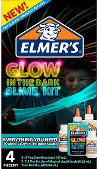 Slime Kit Glow in the Dark - Blauw / Natural