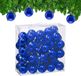 Merkloos / Sans marque Relaxdays Kerstballen Set van 50 - Ø 6 cm - Glanzend - Kunststof - Blauw