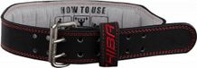 Chiba 40810 Leather Training Belt (Black/Red) XL