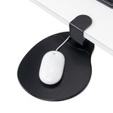 EHO Klem op muisplatform, clip-on pad 360 graden draaibaar, ergonomische muisladebevestiging, muismat, uitschuifbare lade, geschikt voor bureau met een dikte van 3,8 cm, voor organizer voor thuis