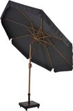 Lesliliving Parasol Libra Ø3mtr Donkergrijs/Antraciet