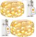 Azomor® Guirlande lumineuse blanc chaud à piles avec minuterie