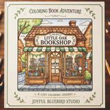 Coloring Book Adventure: Cozy Illustrations and Relaxing Daily Adventures of a Bookstore Owner, Perfect for Teens and Adults