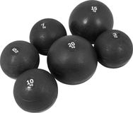 Gorilla Sports Slam Ball Set - 60 kg - 6 Trainingsballen - Slijtvast - Zwart