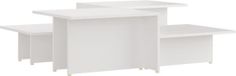 vidaXL Salontafels, 2 stuks, wit, 111,5 x 50 x 33 cm, hout