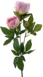 Nova Nature Paeony spray Chiba pink 65 cm kunstbloem