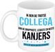 Bellatio Decorations Cadeau koffie/thee mok voor collega - blauw - trotse trainer - keramiek