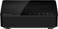 DrPhone ZSX6 – 5 Poorten Gigabit Switch – Ethernet-poorten RJ45 - Plug And Play – Energiebesparende Hub - Zwart