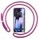 Transparante Google Pixel 9 Pro XL 5G Transparante beschermhoes met koord, fuchsia