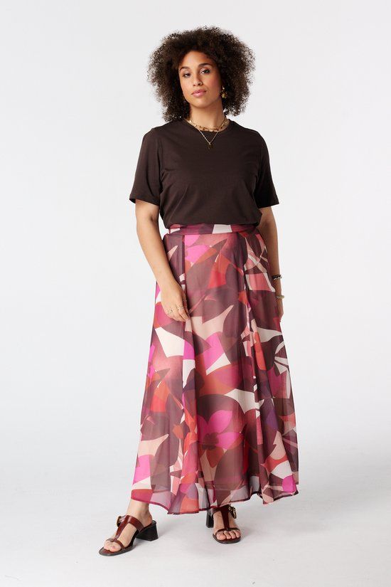 MS Mode Rok Midi rok met print