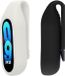 kwmobile 2x Clip Holders for Xiaomi Mi Band 10 / 9 / 8 Clip On - Fitness Tracker Case Holder Replacement Set - TPU Silicone Tracker Holder for Sport - Black / White