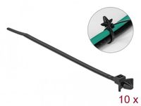 Delock Cable Tie with Expansion Anchor L 140 x W 4 mm black 10 pieces