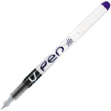 Pilot Vpen vulpen, wegwerpvulling, zwart verpakking met 12 violet