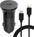 Bigben CACCBLMFIC20WPDB Autolader met USB-C naar Lightning kabel, 20W, Zwart