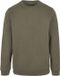 Build Your Brand Basic Crewneck Sweater met ronde hals Olive - 3XL