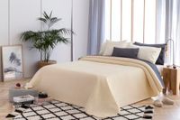 Todocama Dekbed met ruitpatroon, 250 x 260 cm, beige