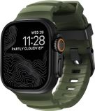 Nomad Rocky Point Horlogeband / Zwarte Hardware 45/46/49mm – Groen