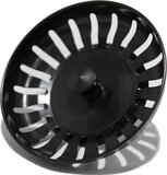 RVS Gootsteen Afvoer Plug Keuken - 80mm Zwart