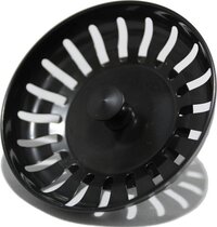 RVS Gootsteen Afvoer Plug Keuken - 80mm Zwart