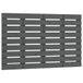 VidaXL Hoofdbord wandmontage 106x3x63 cm massief grenenhout grijs