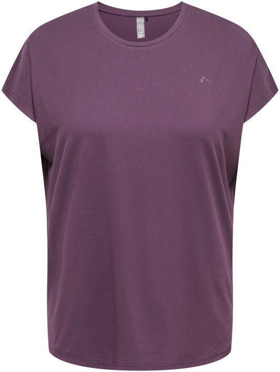 Only Play Aubree Loose Training Shirt Dames (curvy) - Maat 40/42 - Paars