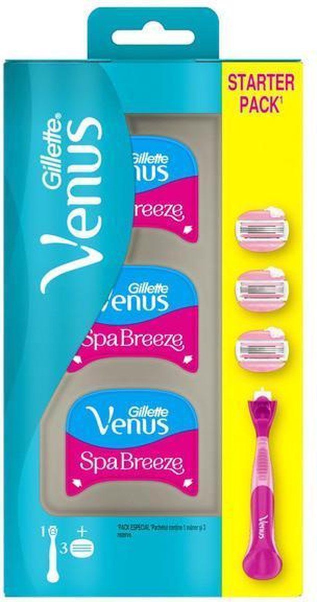 Gillette Venus Spa Breeze Scheermesjes - 3 stuks + Handvat