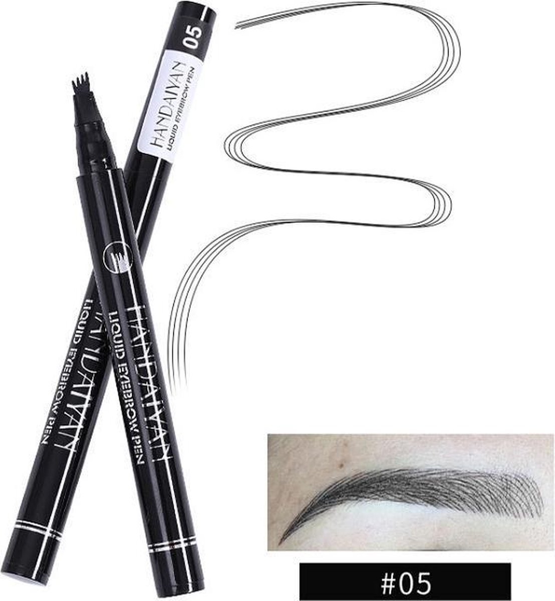 Joya Beauty Joya Beauty® Microblading Eyebrow Tattoo Pen | Waterproof Tattoo Wenkbrauw Pen |Wenkbrauwpen | Kleur 5: Zwart