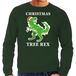 Bellatio Decorations Kersttrui Christmas tree rex - groen - heren - Dinosaurus XL