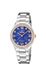 Festina dames solar energy bicolor band blauwe wijzerplaat