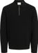 JACK&JONES JPRBLAMILANO STITCH KNIT ZIP POLO SN Heren Polo Zwart XS