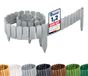 Garronda Bordure de pelouse en bois imprégné pour parterre, 200 cm x 8 cm. Bordure flexible en rouleau pour jardin GD-0106 (gris, hauteur : 8 cm)