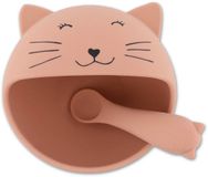 Trixie Eerste Baby Maaltijdset – Mrs. Cat – Siliconen – Zuignap – 4m+