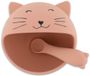Trixie Eerste Baby Maaltijdset – Mrs. Cat – Siliconen – Zuignap – 4m+